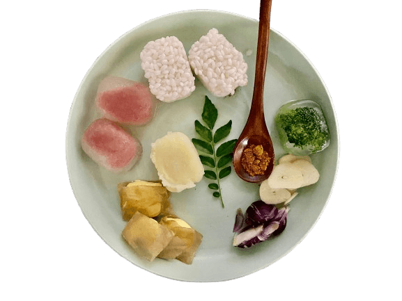 A plate of food by nina